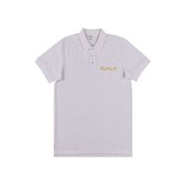 Order online for men's short-sleeved Polo shirt, group white gold LOGO, event Polo shirt, 3 buttons P1556 Order online for men's short-sleeved Polo shirt, group white gold LOGO, event Polo shirt, 3 buttons P1556